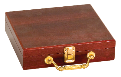 Rosewood Finish 100 Chip Poker Set 3