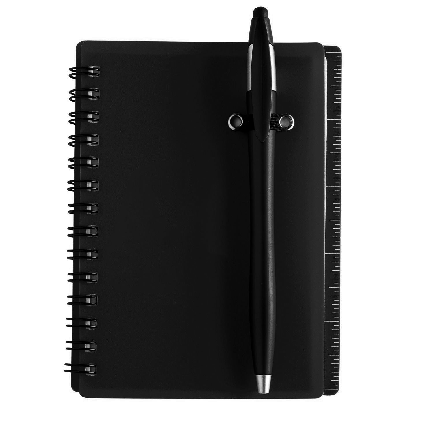 Jothaven 4.15 x 5.5  Translucent Plastic Spiral Journal with Pen 10