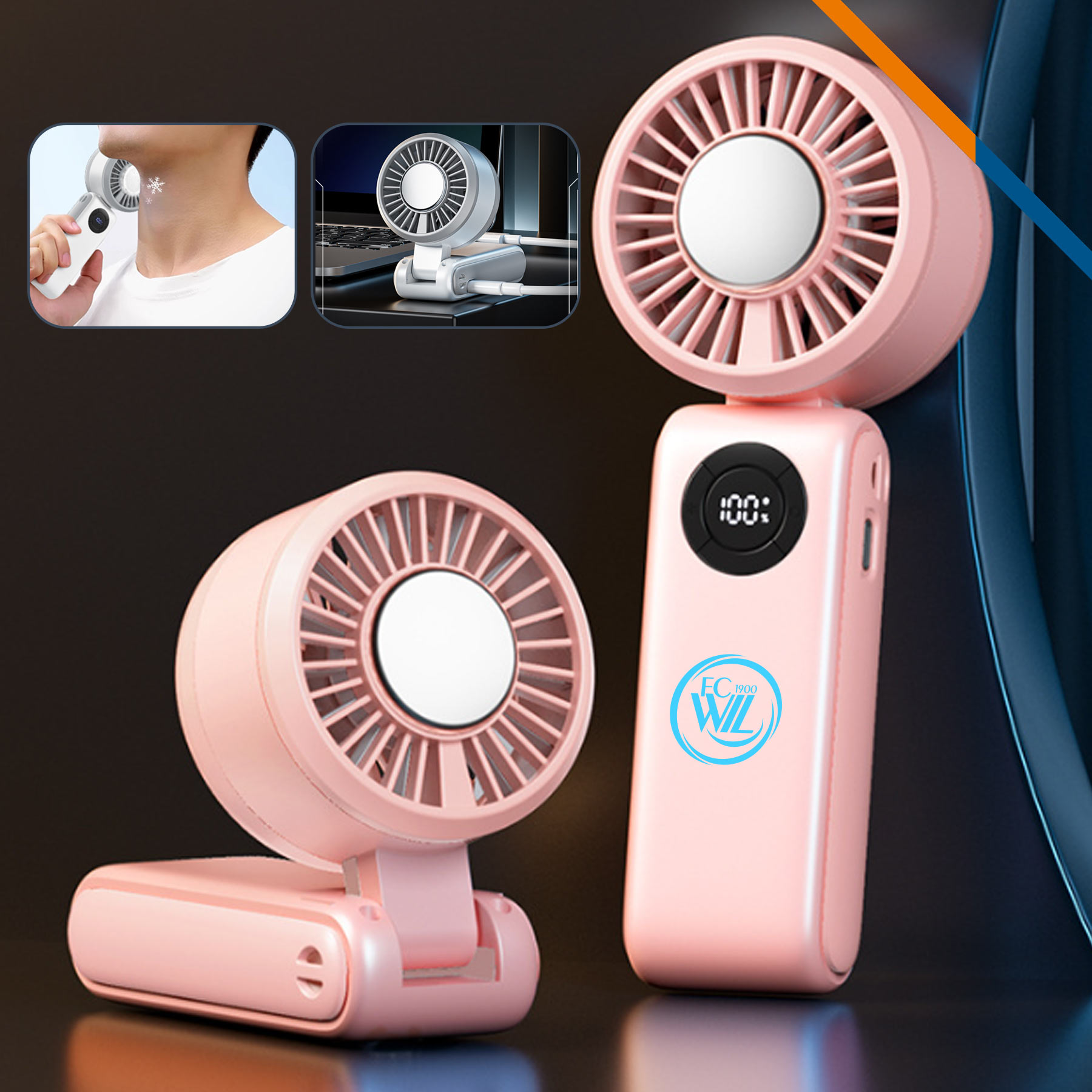 Burnett Foldable Ice Cooling Handheld Fan 3
