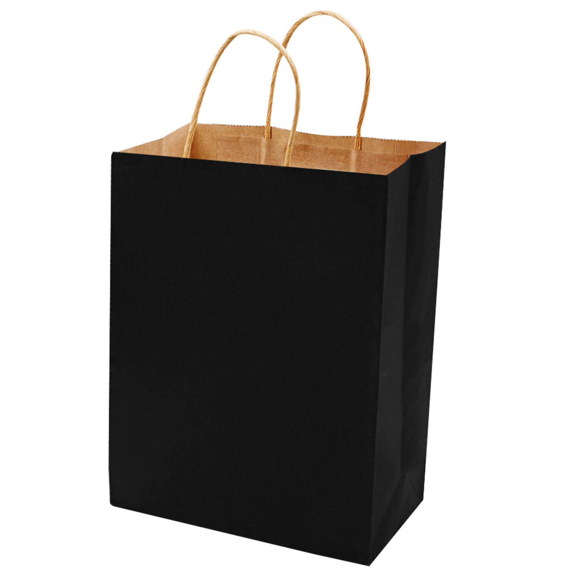 Natural Kraft Paper Shopper Tote Bag(6" W x 8" H x 3" D) 13