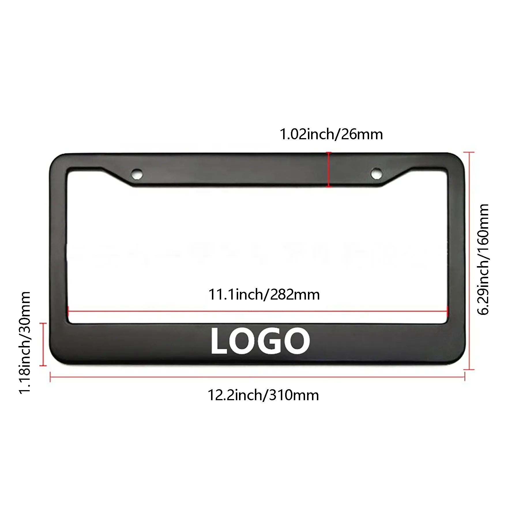 Aluminum Alloy License Plate Frame 6