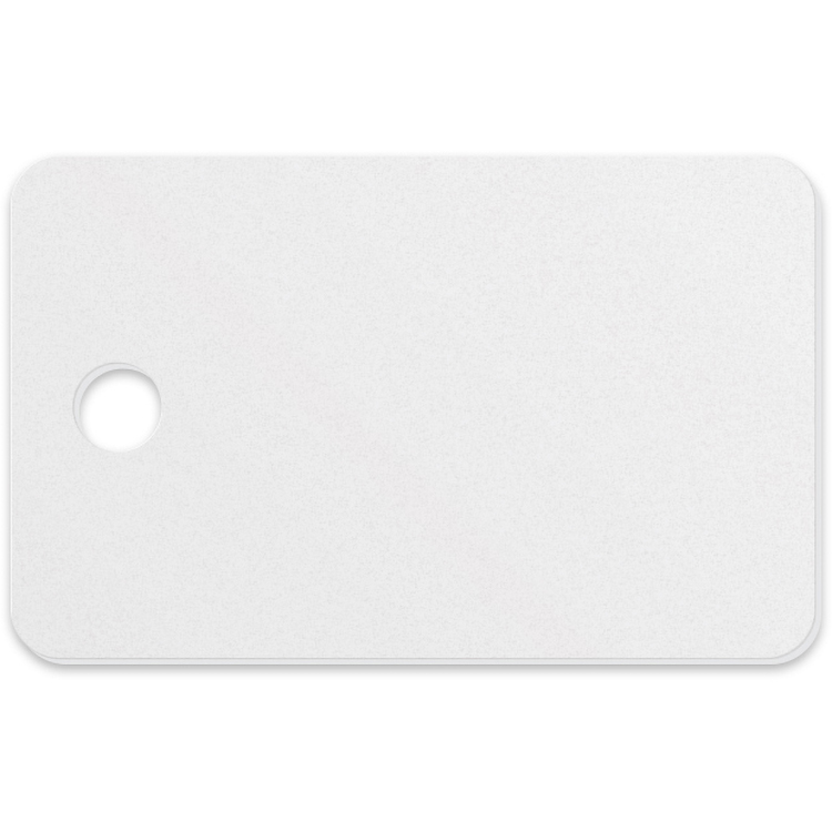Plastic Key Tag .030 Compressed Laminated PVC (1.25"x2"), Full Colour 2