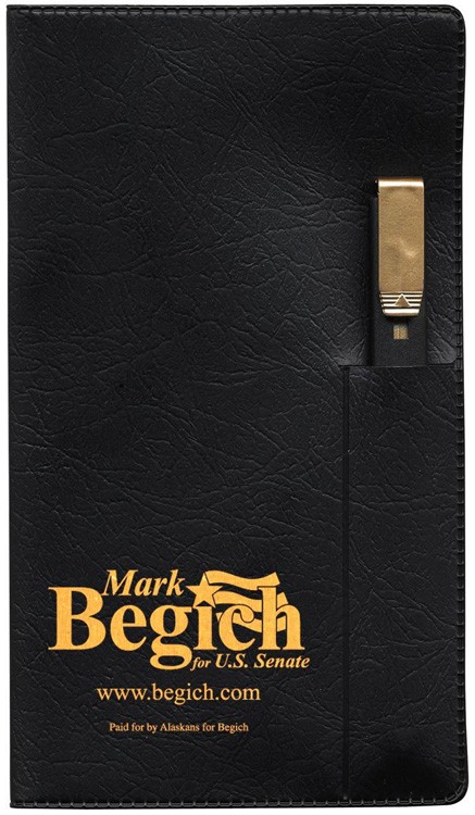 Executive Vinyl Cover Weekly Pocket Planner with Pen 4