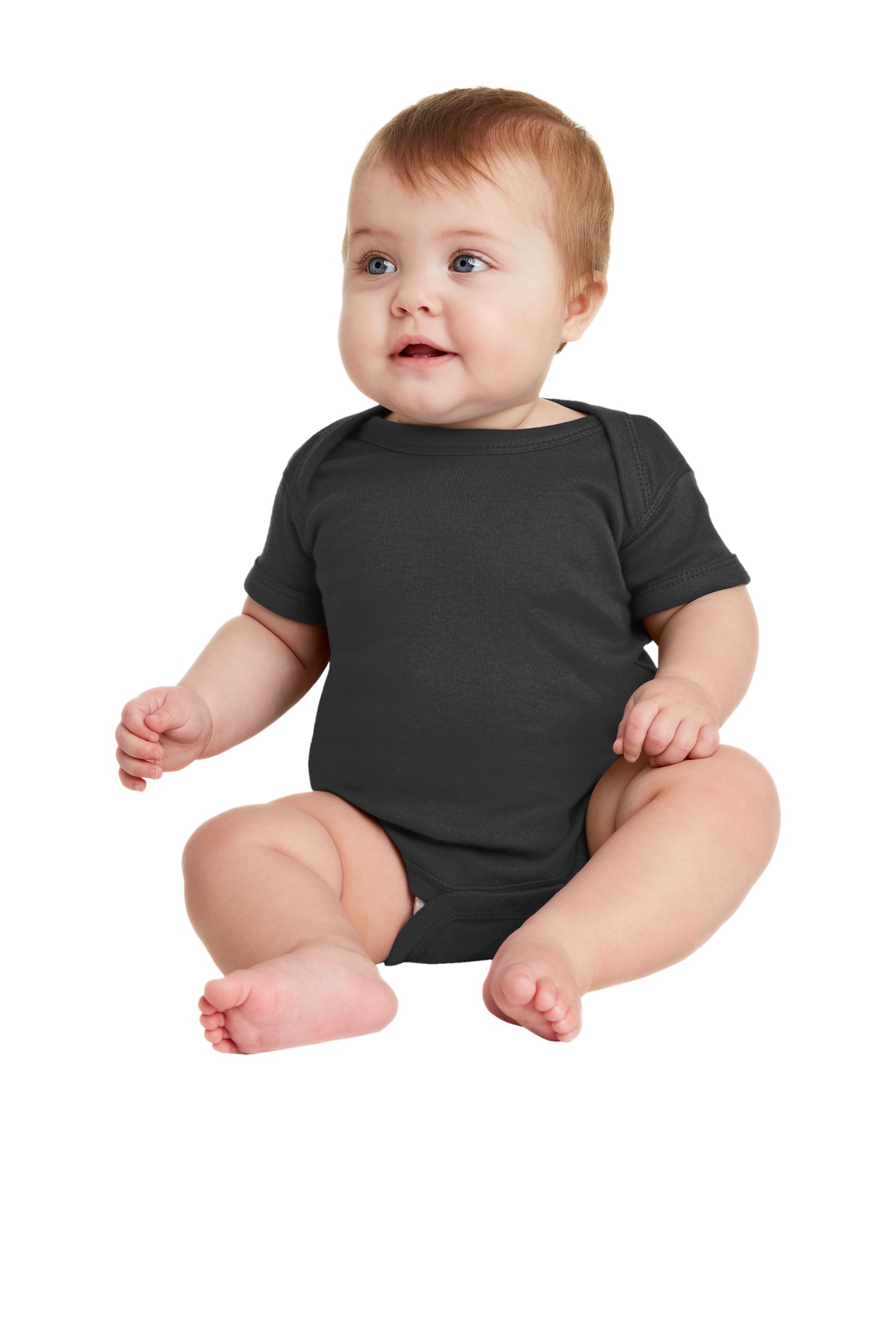 Rabbit Skins Infant Short Sleeve Baby Rib Bodysuit. RS4400 93