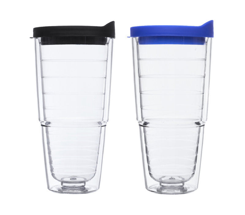 Double Wall Acrylic Tumbler with Straw, 24 oz. 5