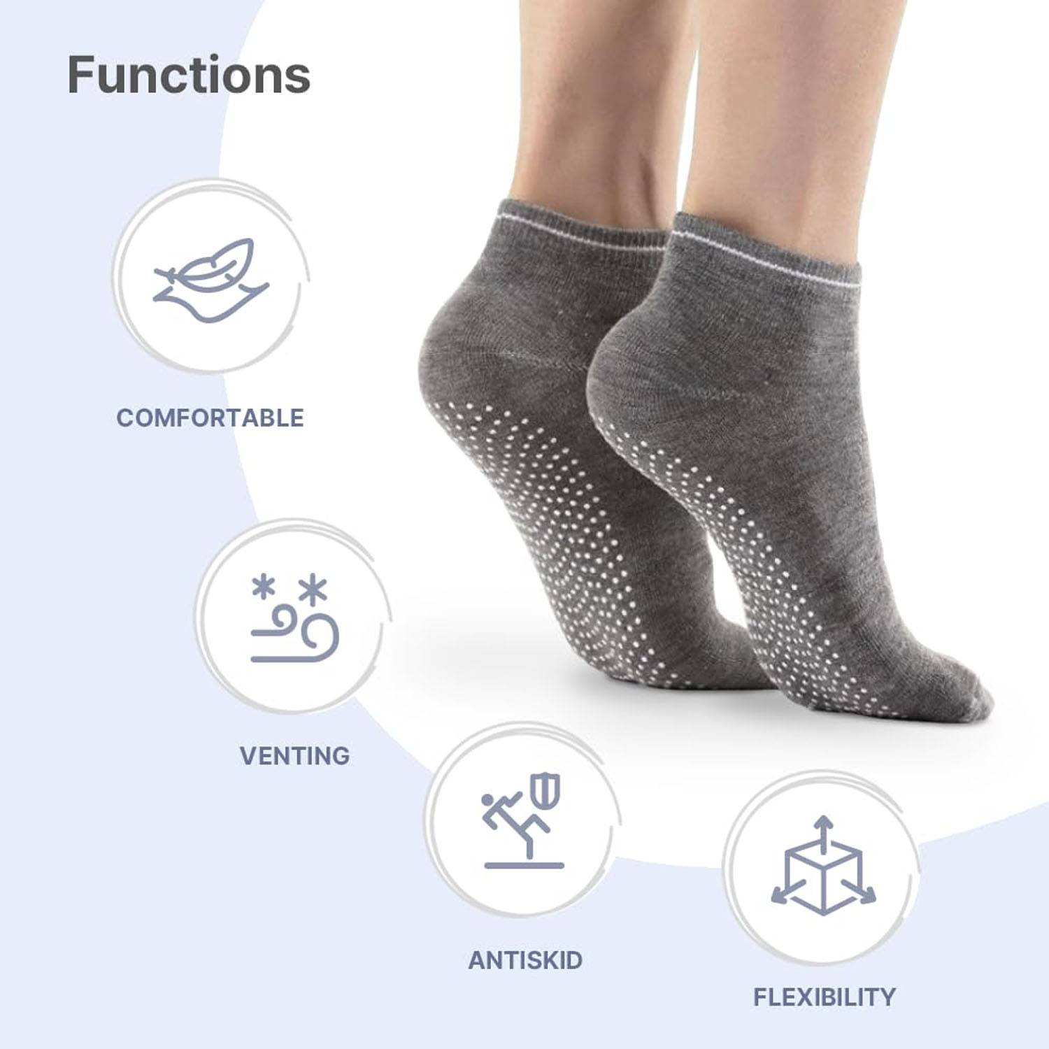 Ankle Grip Yoga Sock 6