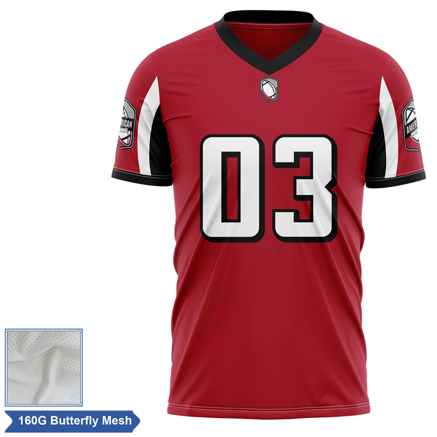 Men's & Kids Sublimation Butterfly Mesh Flag Football Jersey 10