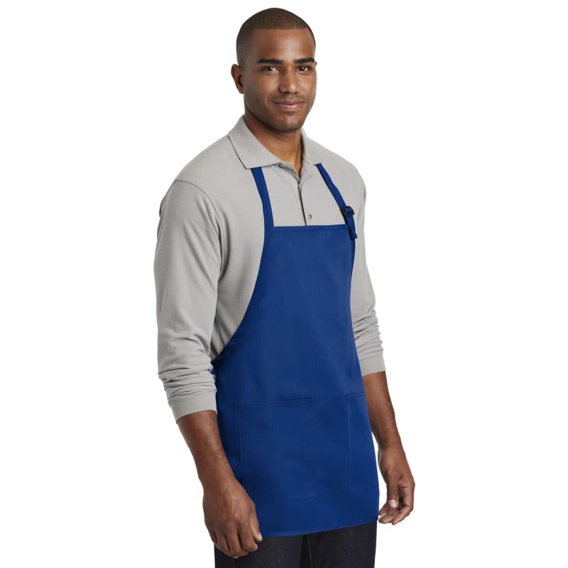 Port Authority Medium-Length Two-Pocket Bib Apron. 4
