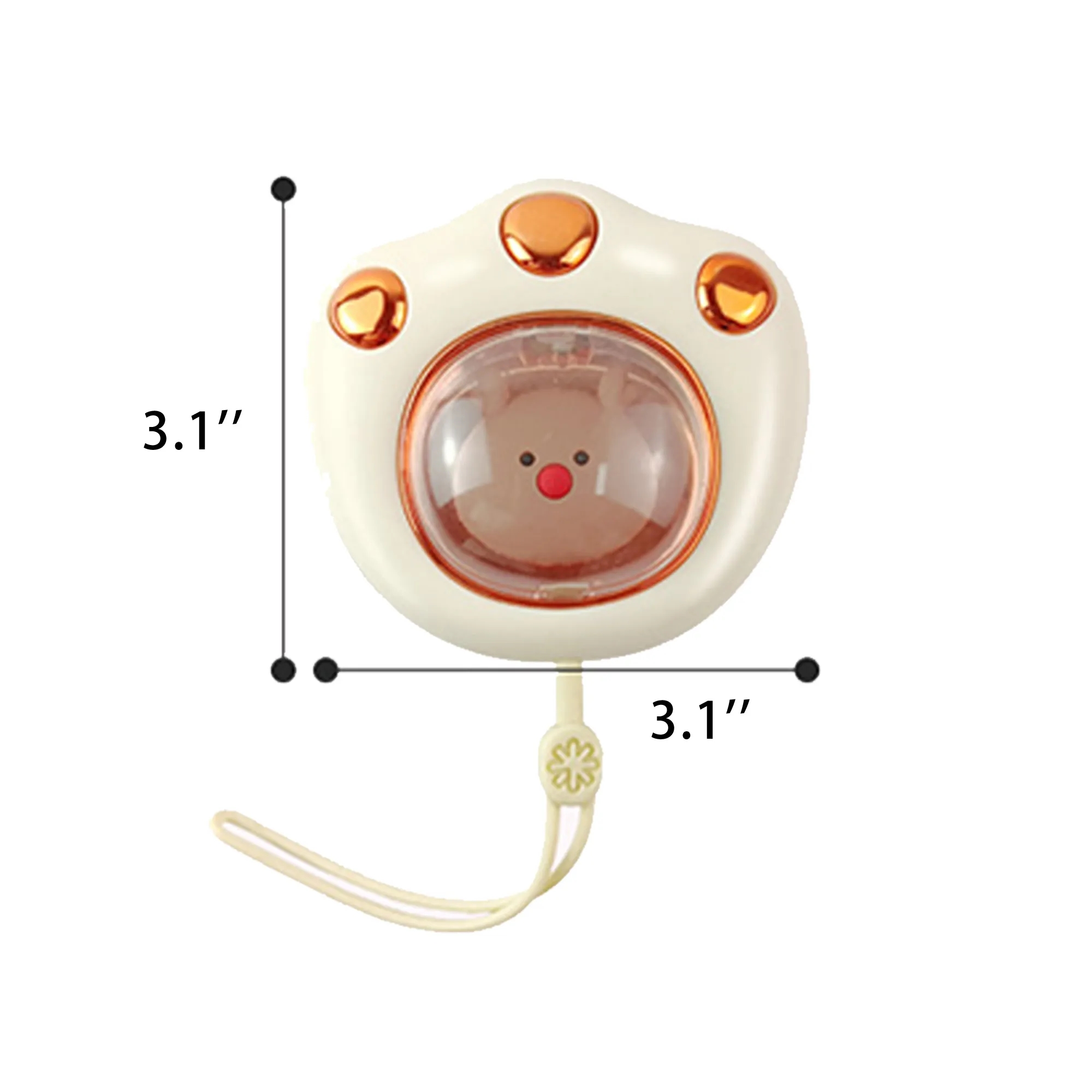Rechargeable Cute Cat Paw Portable Type-C Hand Warmer 7