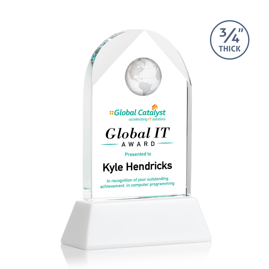 Blake Globe VividPrint™ Award on Newhaven - White 10