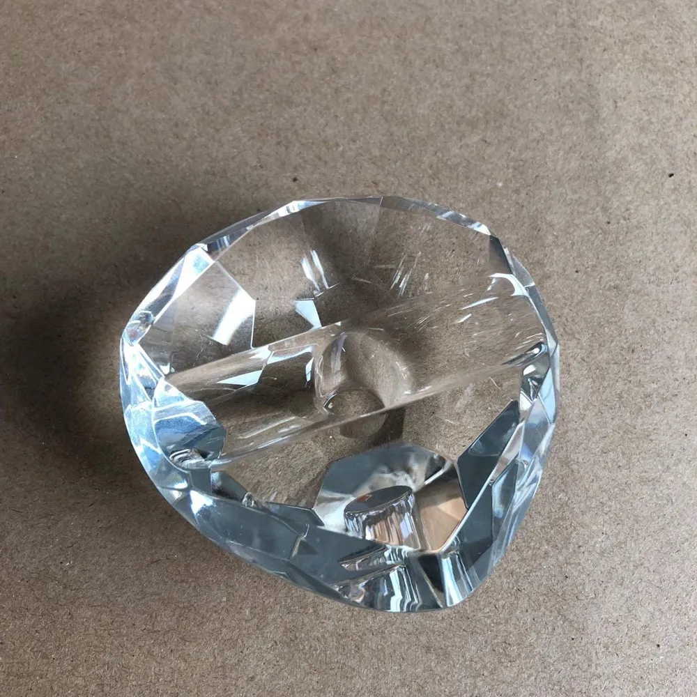 Crystal Wedding Pen Stand Paperweight - Heart 2