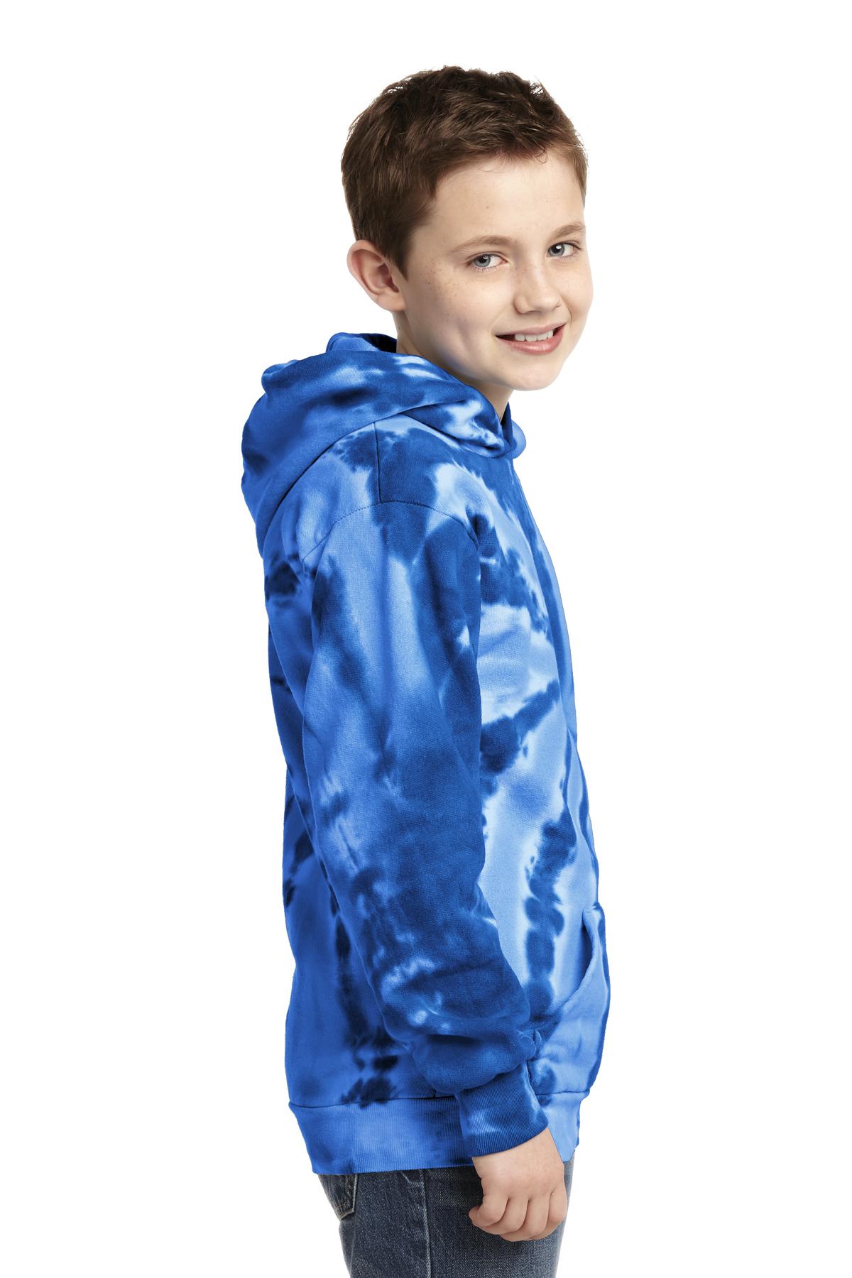 Port & Co Youth Tie-Dye Pullover Hooded Sweatshirt. PC146Y 4