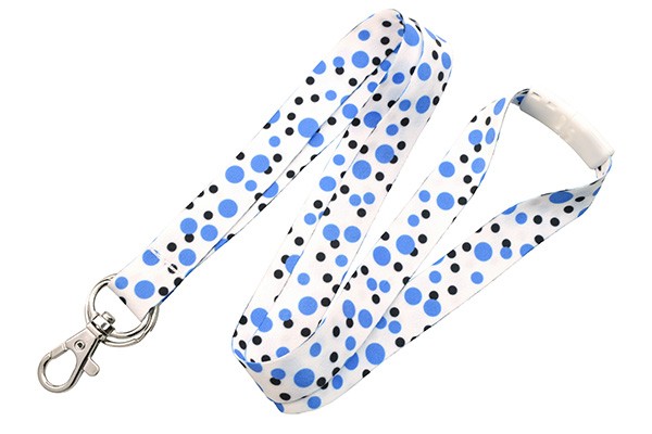 5/8" Polka Dotted Pre-Printed Dye Sublimated Lanyard 2