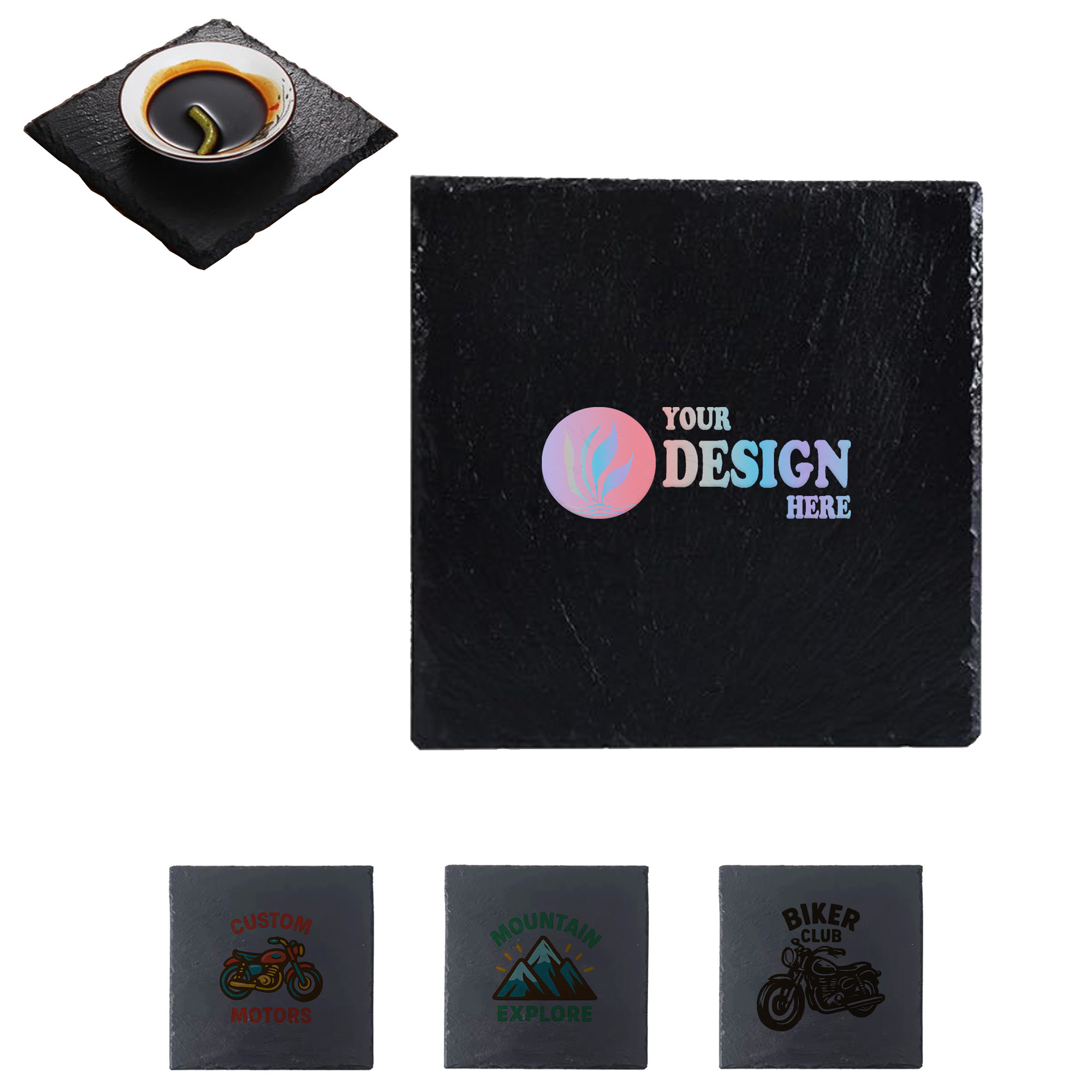 Square Stone Coaster 3