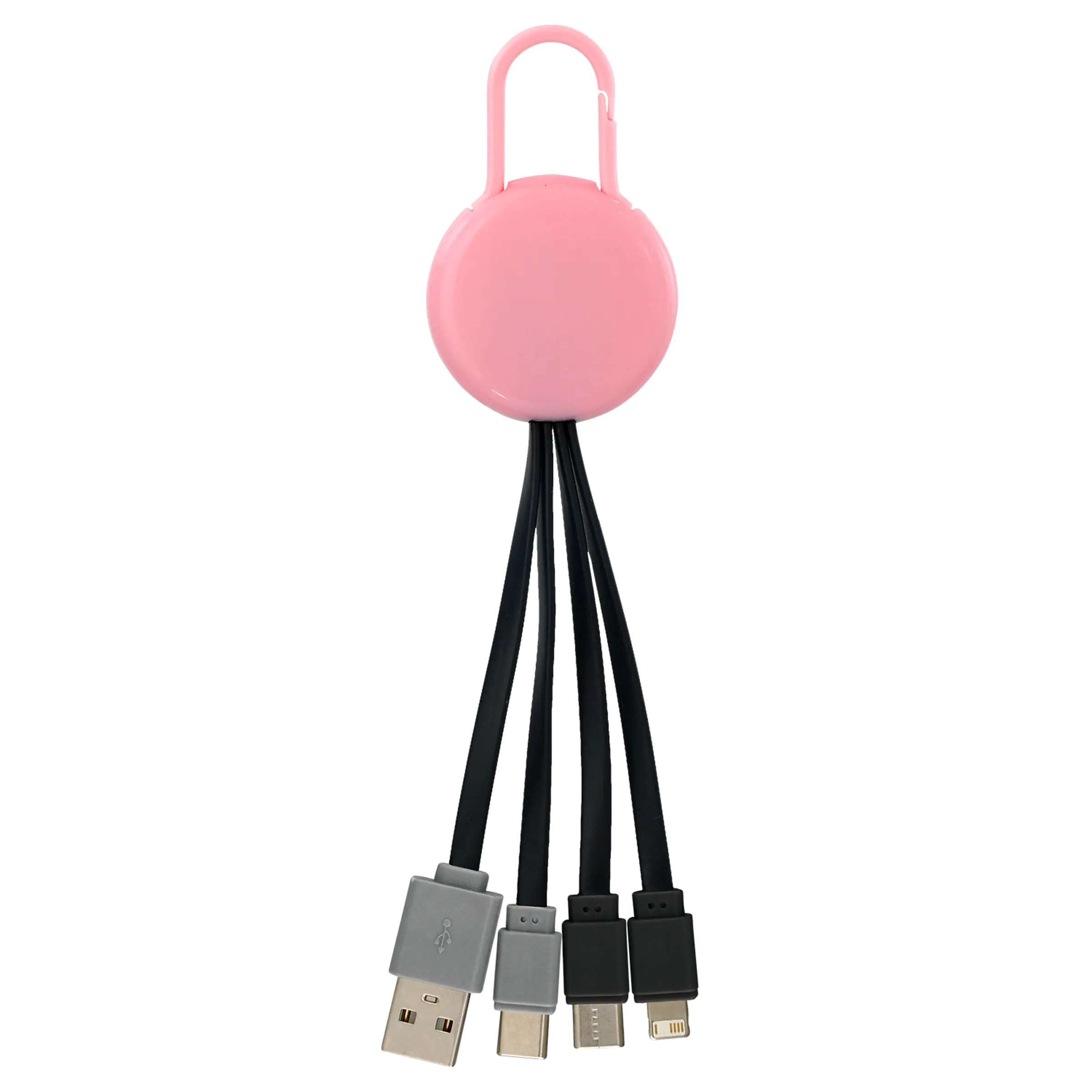 COLORFUL CLIP DUAL INPUT 3 IN 1 CHARGING CABLE 37