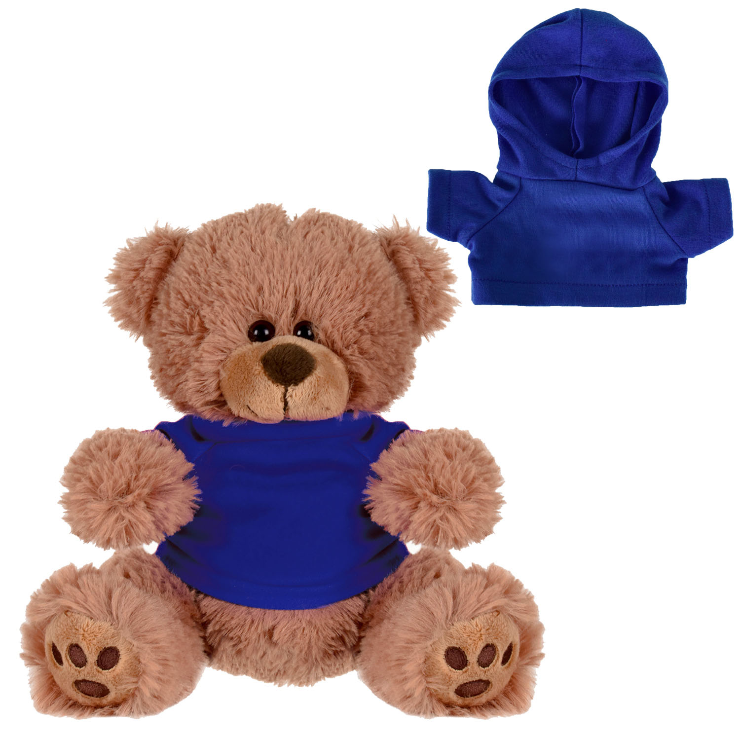 Plush Bear w/ Embroidered Paws and Hoodie 6