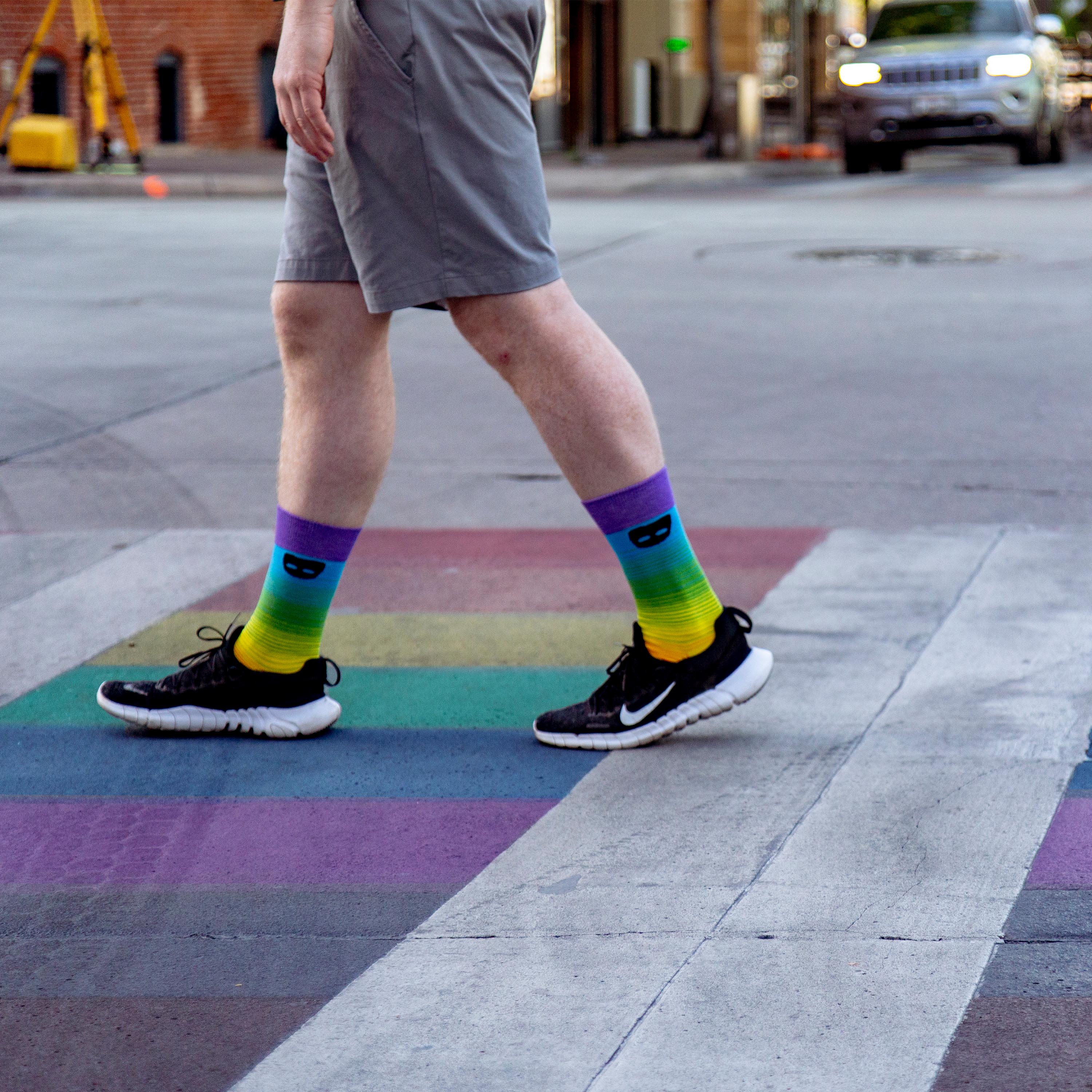 Performance Pride Socks - Durable Footwear for LGBTQ+ Celebrations - American Made 1