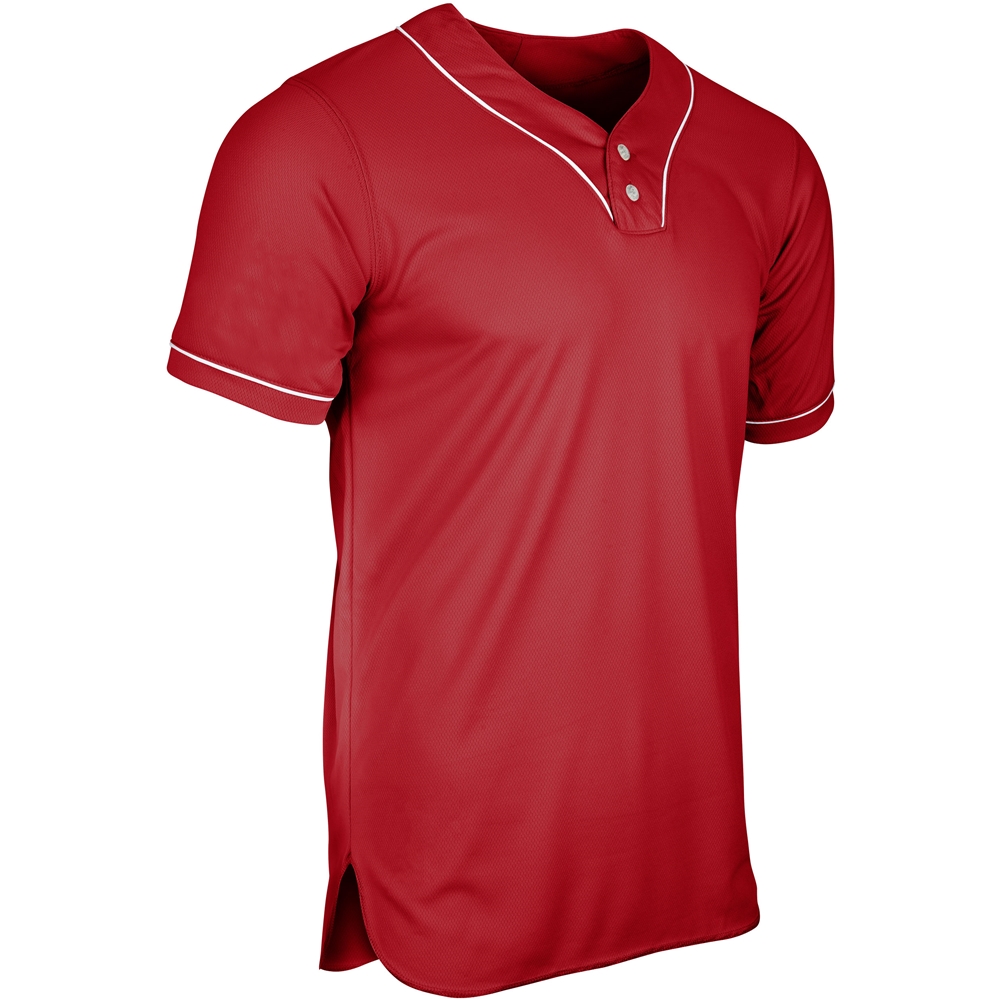 Heater 2-Button Piped Baseball Jersey 3