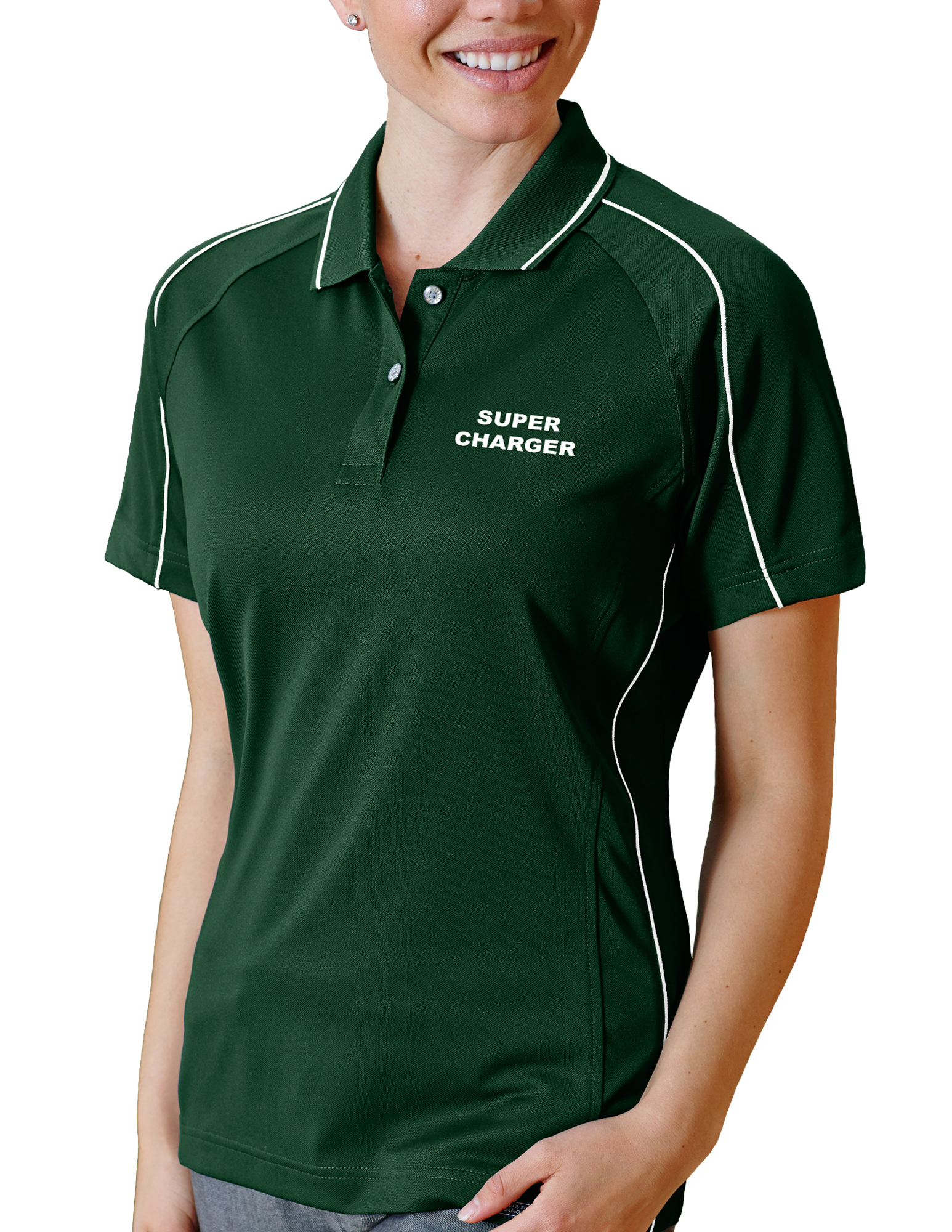 Ladies' Super Charger Hybrid Cooler Polo Shirt 14
