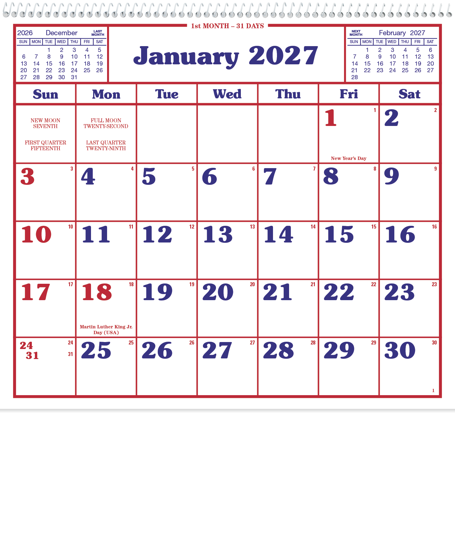 Skinner & Kennedy® Home/Office Appointment Calendar 5