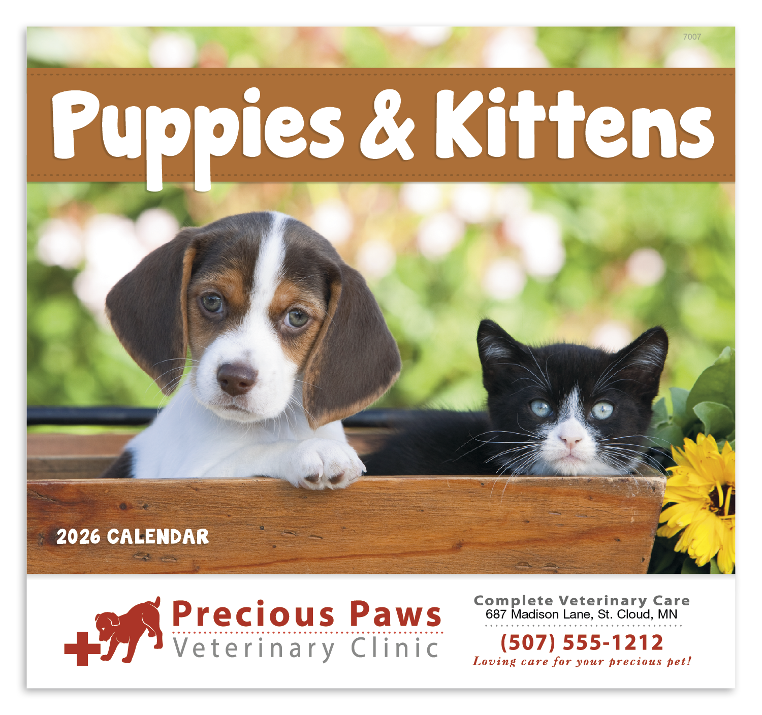 Good Value™ Puppies & Kittens - Stapled Calendar 41