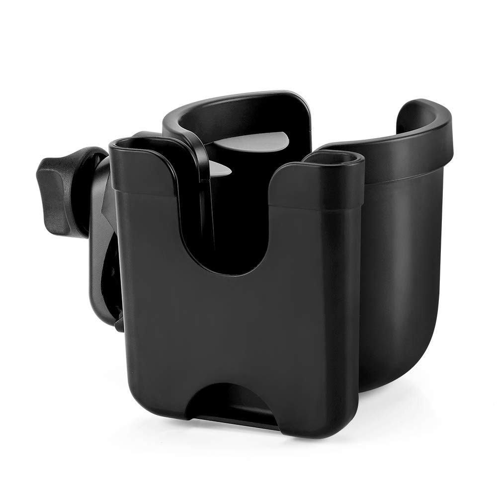 Stroller Cup Holder with Phone Holder, Bike Cup Holder, 2-in-1 Cup Phone Holder for Stroller 2