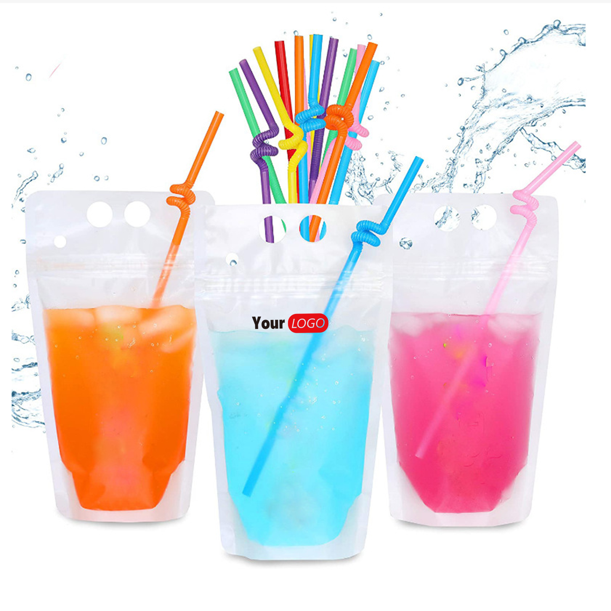 Refillable 17oz Party Drink Bags - Fun & Reusable 1