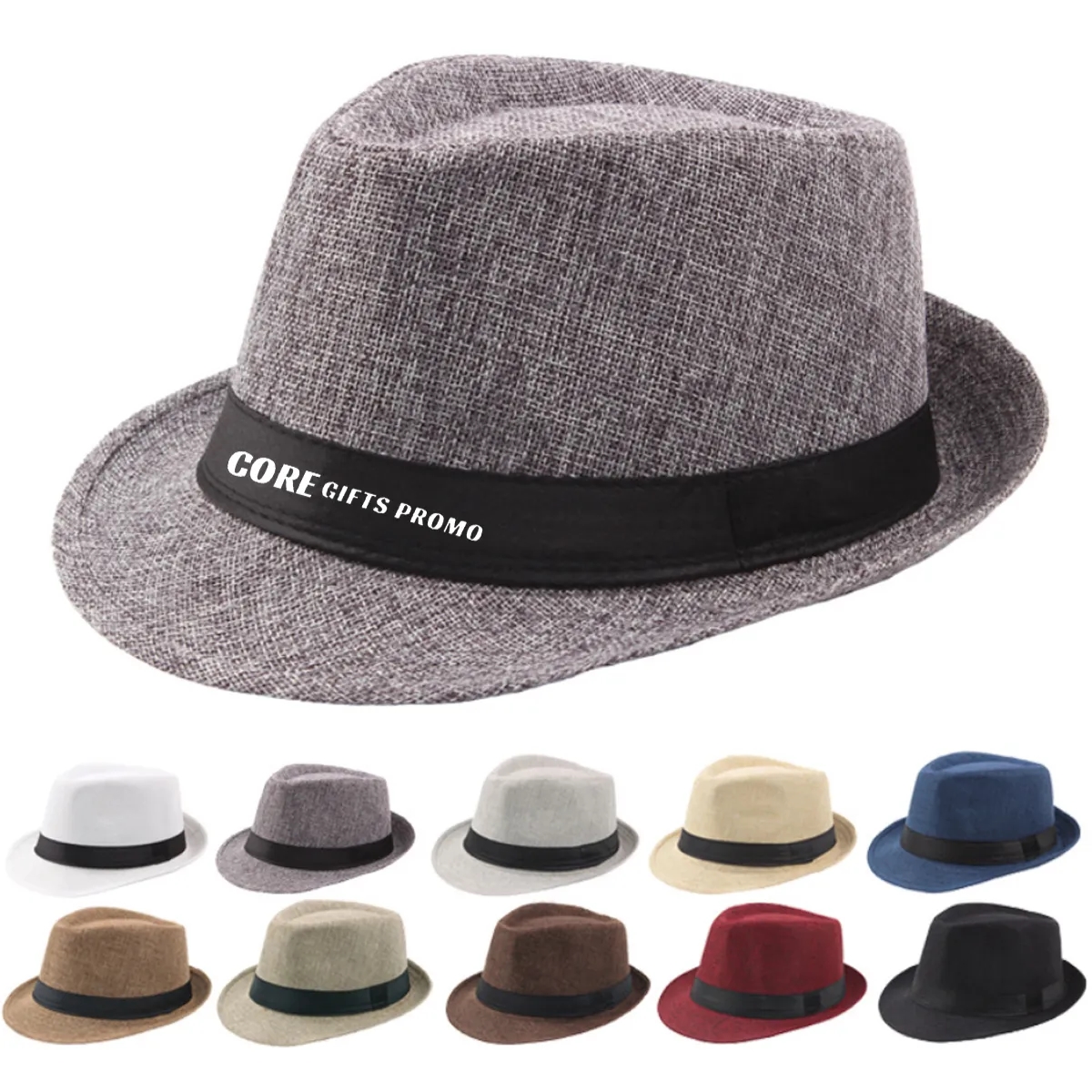 Short Brim Fedora Classic Summer Beach Sun Hat Panama Cap 1