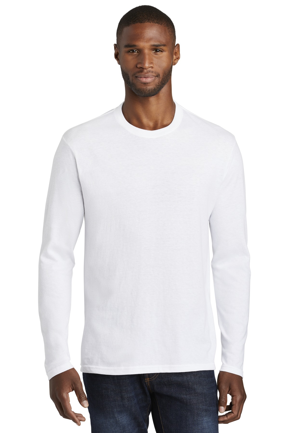 Port & Co Long Sleeve Fan Favorite Blend Tee. PC455LS 43