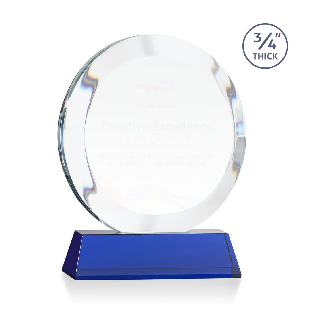 Gibralter VividPrint™ Award on Newhaven Base - Blue 2
