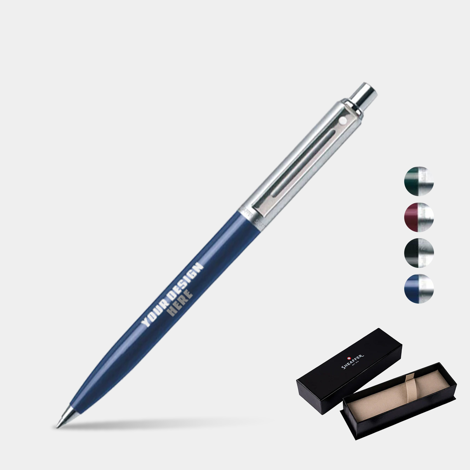 SHEAFFER® Sentinel Chrome Trim Executive Ballpoint Pen w/ Gift Box 7