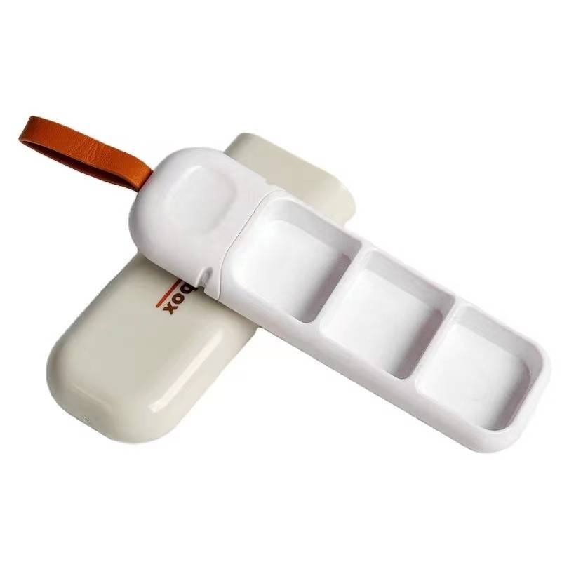 Mini Carrying Multi-compartment Divided One Day Medicine Box 2