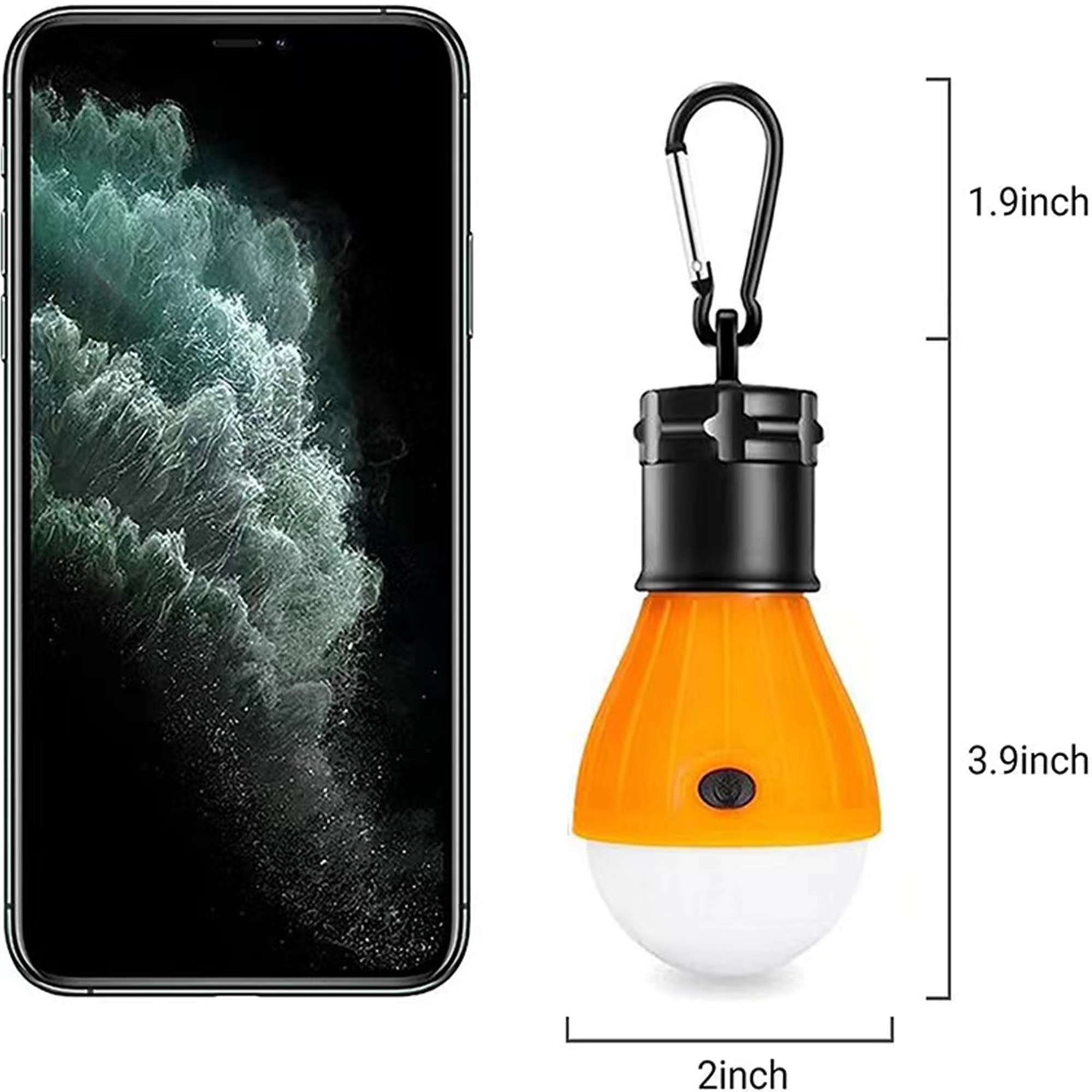 4 Pack Hanging Tent Light Bulbs With Clip Hook 4