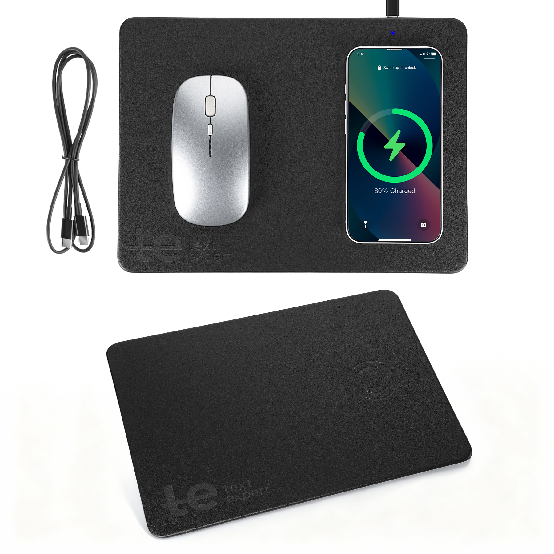 2-In-1 Mouse Pad With 15W Wireless Charger (For Phone & Headphones) 8