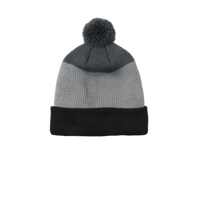 Port Authority Cozy Striped Pom Beanie 3