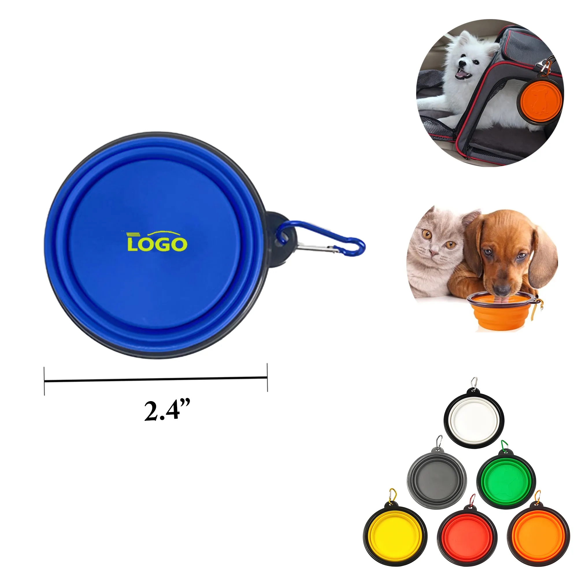 MOQ50 Multi-Size Portable Pet Bowl Water