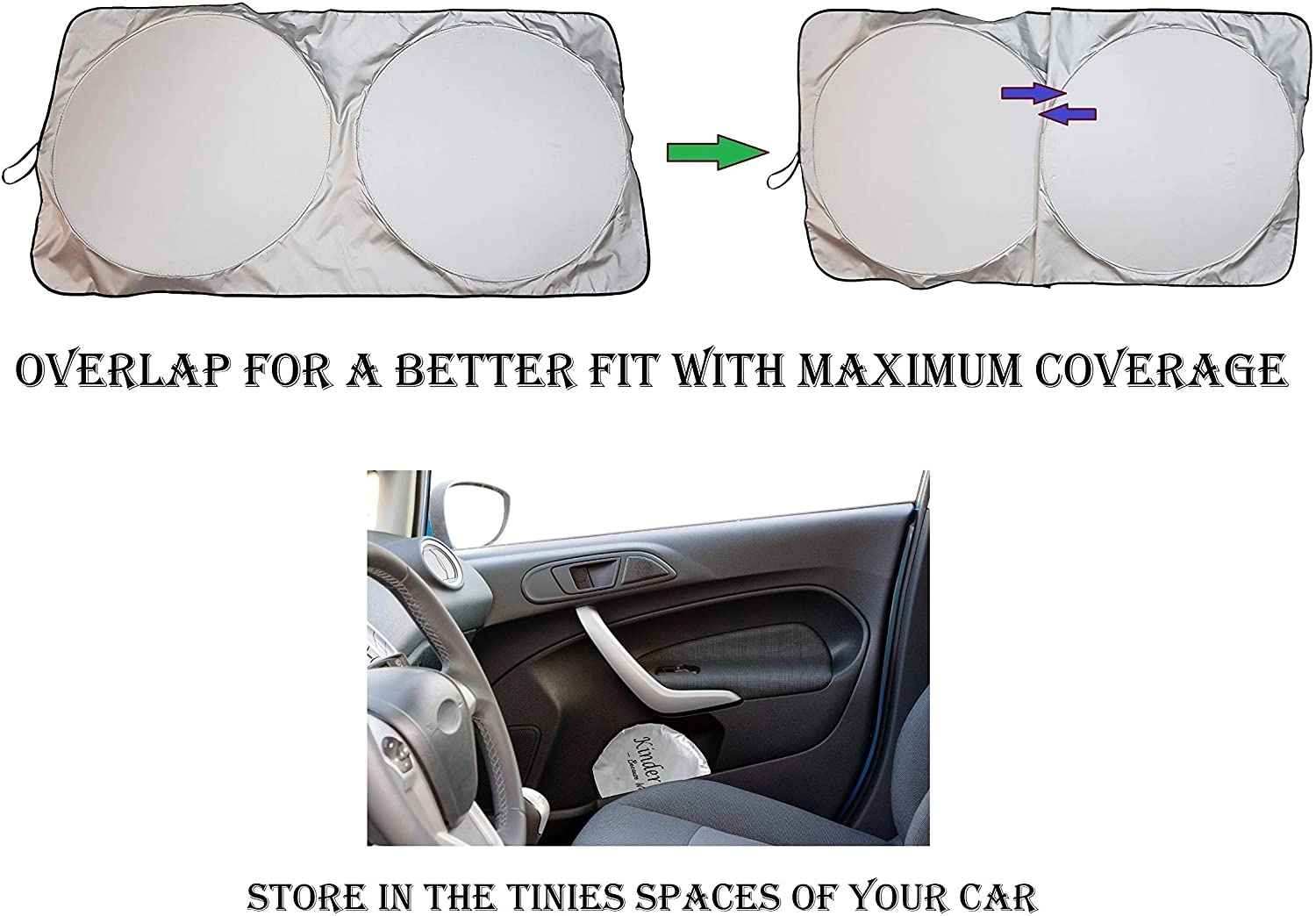 Full Color Collapsible Auto Sunshade 3