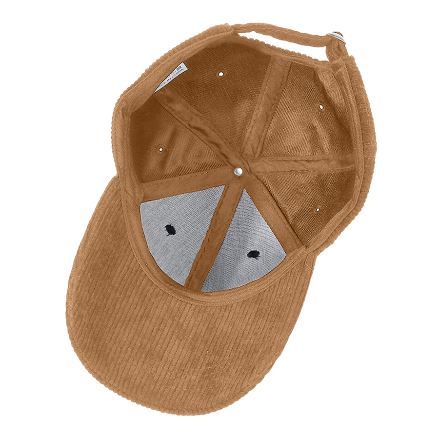 Stock Corduroy 6-Panel Structured Cap w/ Metal Buckle 16