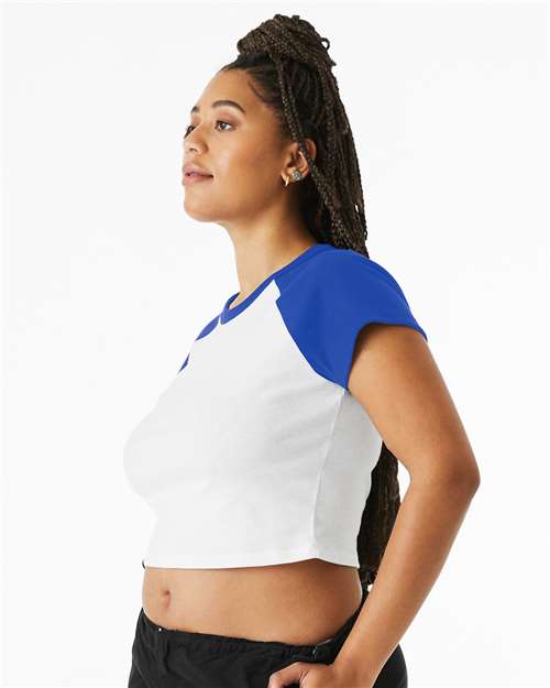 Women's Micro Rib Raglan Baby Tee - 1201 31