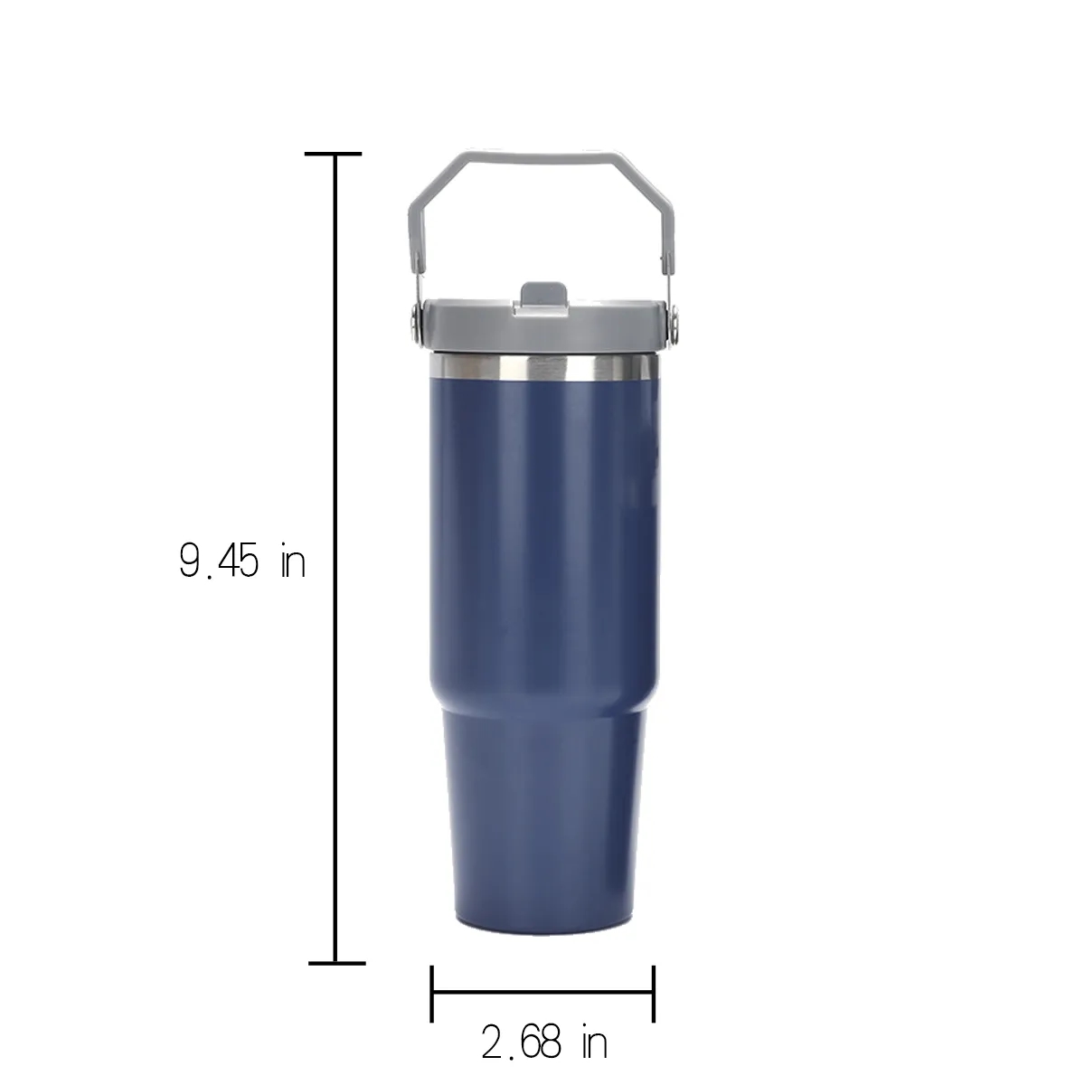 30oz. Lid Straw Stainless Steel Vacuum Insulated Tumbler 7