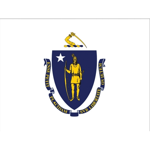 Massachusetts Official Car Flag 2