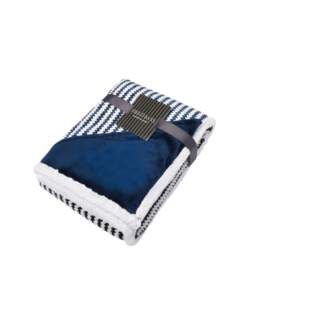 Field & Co.® Chevron Striped Sherpa Blanket 105