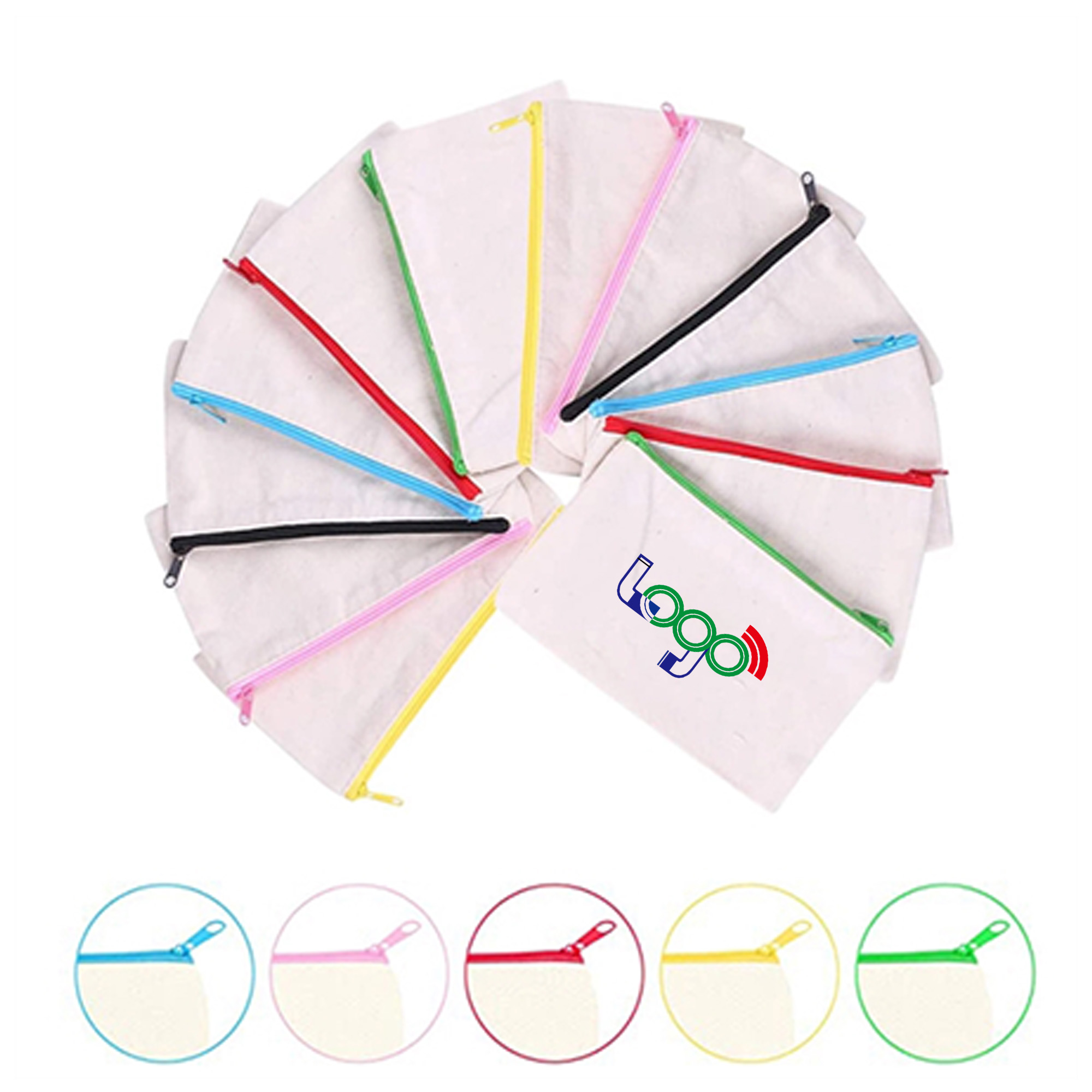 Creative Zipper Canvas Pencil Case 2