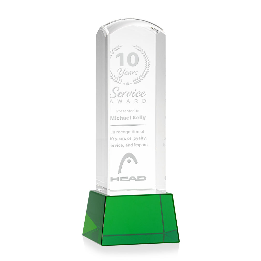 Silkwood Award on Base - Green 9