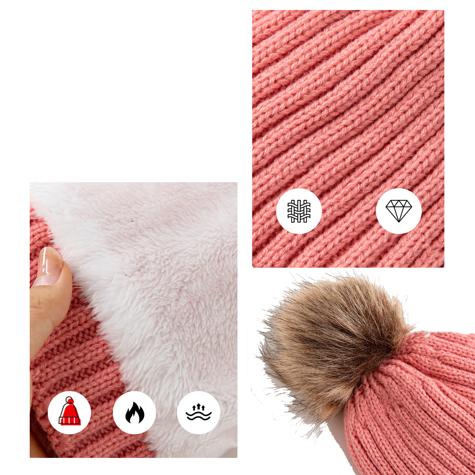 Thermal Three-Piece Acrylic Winter Set 5
