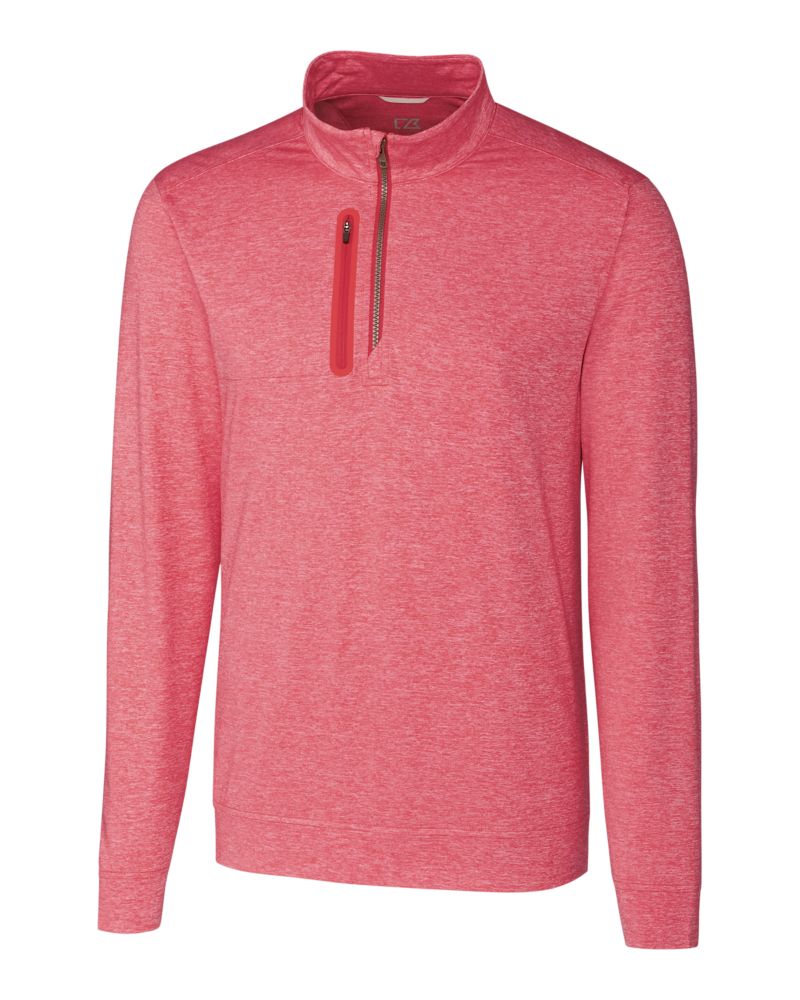 Cutter & Buck Stealth Heathered Mens Quarter Zip 14