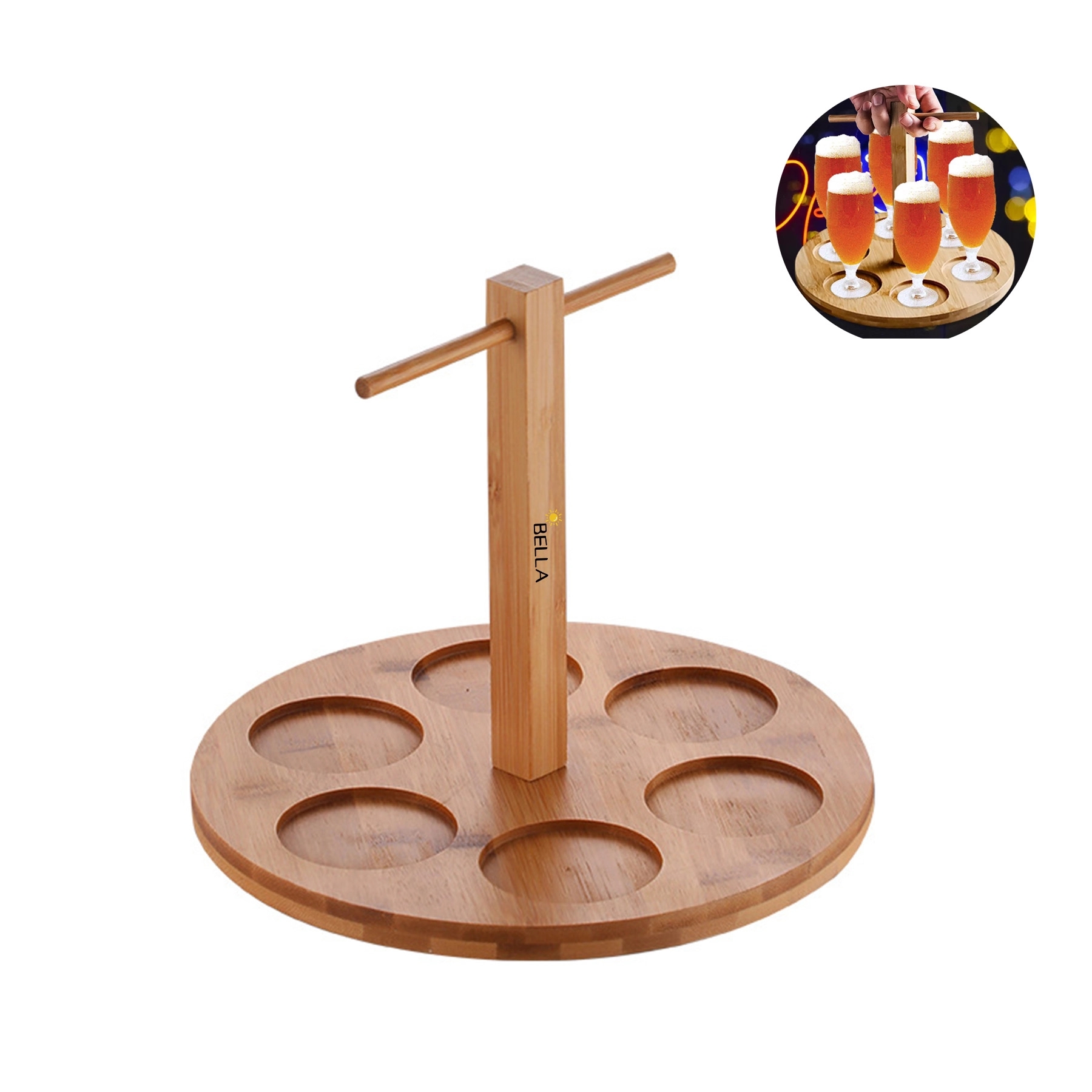 Light Tray & Tasting Board With Handle 2