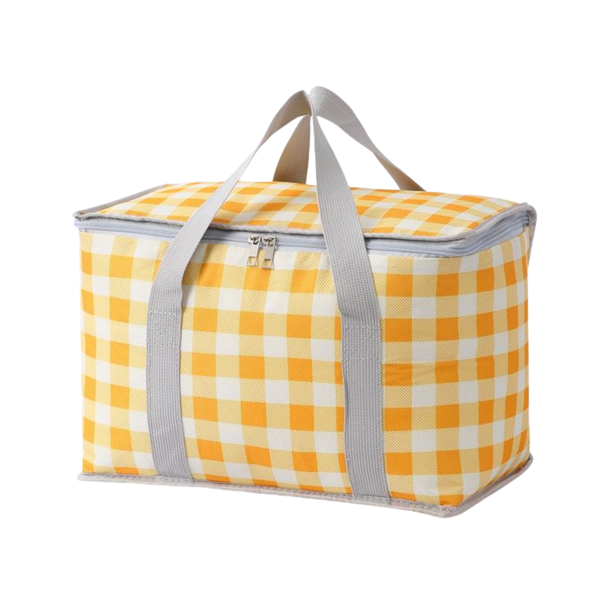 Oxford Checkered Insulated Picnic Tote Bag 7
