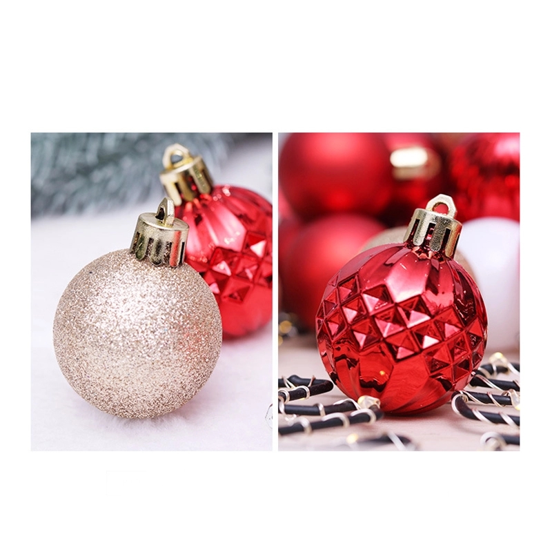 24Pcs Christmas balls set wedding Party ornaments 29