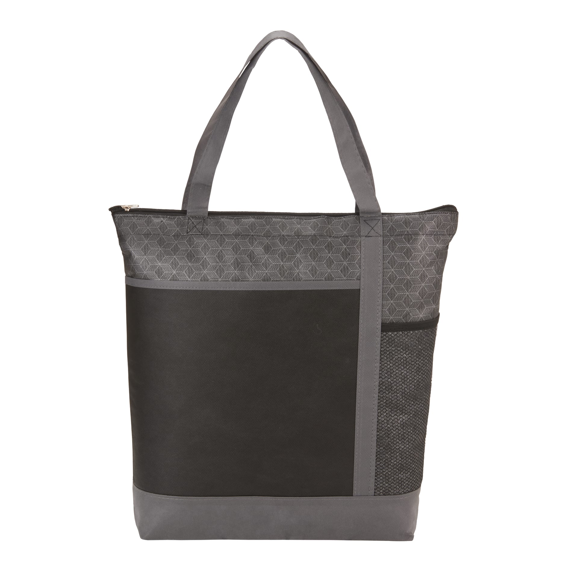 Chrome Non-Woven Zipper Convention Tote 6